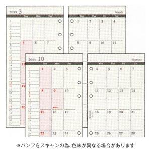 ☆ノックス 2027年版システム手帳リフィル ナローサイズ 日付入 見開き1ヵ月間 ブロック式 日曜始まり KNOX 52210327