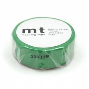 カモ井加工紙 マスキングテープ mt 1P ベーシックシリーズ 15mm×7m グリーン MT01P...