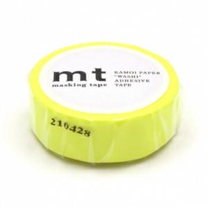 カモ井加工紙 マスキングテープ mt 1P ベーシックシリーズ 15mm×7m ショッキングイエロー...