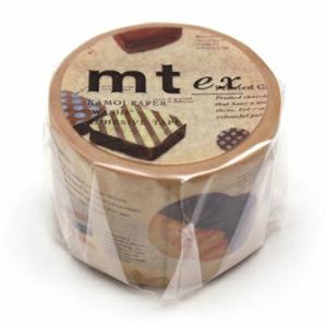 カモ井加工紙 マスキングテープ mt ex 図鑑チョコレート30mm×7m巻  mtEX1P152R