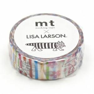 Lisa Larson（リサラーソン） マスキングテープ マイキー 15mm 紺/白