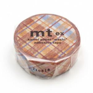 カモ井加工紙 マスキングテープ mt ex クレヨンチェック 15mm×7m巻 MTEX1P206