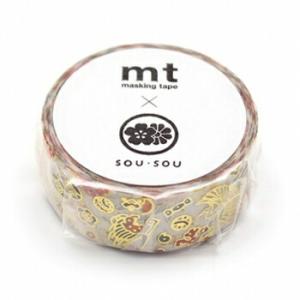 カモ井加工紙 マスキングテープ mt  SOU・SOU 弥栄 いやさか (15mm幅×3m巻) MT...