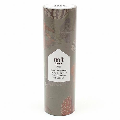 カモ井加工紙 インテリア用テープ mt casa 厚口 きのこ 和紙 (幅150mm×長さ7m)  ...