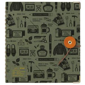 クレイド eric×kleid String-tie notebook OliveDrab ストリン...