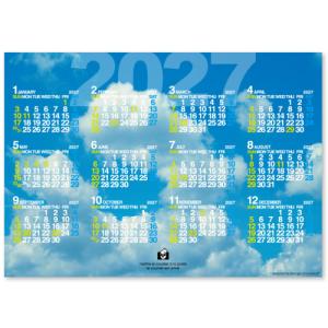 ☆新日本カレンダー 2027年エトランジェディコスタリカ ポスターカレンダー B3 スカイ 4916