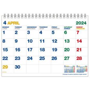 エトランジェディコスタリカ 2024年4月始まりカレンダー A5 卓上 月曜始まり  CLT43-A-04｜bungumarche