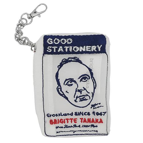 文具のある暮らしオリジナル ブリジットタナカ コラボ おじさん オーガンジー  クレジットカード入れ...