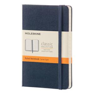 MOLESKINE モレスキン カラーノートブック ハードカバー サファイアブルー POCKET 横...