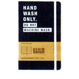 MOLESKINE モレスキン デニム ノートブック ハードカバー ルールド(横罫) HAND WASH Large 5180295｜bungumarche