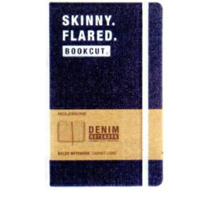 MOLESKINE モレスキン デニム ノートブック ハードカバー ルールド(横罫) SKINNY Large 5180296｜bungumarche