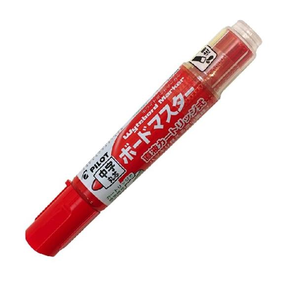 【まとめ買い 10本セット】送料無料 パイロット ボードマスター 中字丸芯 レッド カートリッジ式 ...