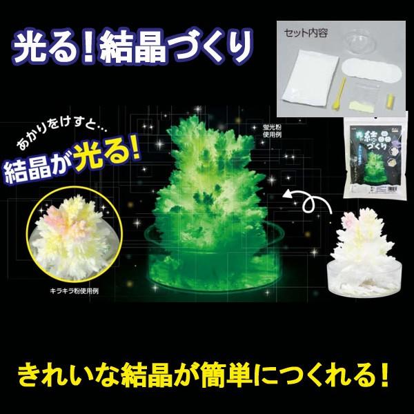 光る結晶作り実験キット 夏休み 化学 小学生 工作キット 自由研究 とげとげもこもこ 【メール便不可...