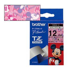 ピータッチ ディズニーテープ ミッキー＆ミニーピンク 12mm幅 メール便