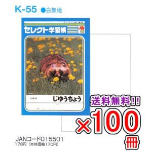 送料無料 《100冊セット》 ノート b5 自由帳 文房具 KE-55 セレクト