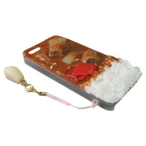 日本職人が作る 食品サンプルiPhone5ケース カレーライス ストラップ付き IP-221 4549081078066｜bungushop-y