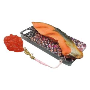 日本職人が作る 食品サンプルiPhone5ケース 焼き鮭 ストラップ付き IP-238 4549081078233｜bungushop-y