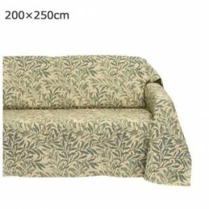 川島織物セルコン Morris Design Studio ウィローボウ マルチカバー 200×250cm HV1716 G グリーン 4549081477944