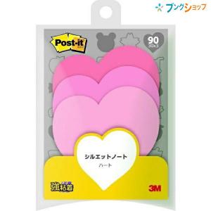 3M 付箋紙 ポスト・イット シルエットノート 強粘着タイプ サクラ 混色