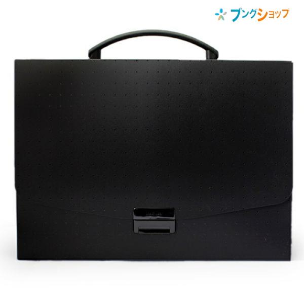 LIHITLAB. アクアドロップス・バッグA4 黒 A-5005-24ファイル キャリング アクア...