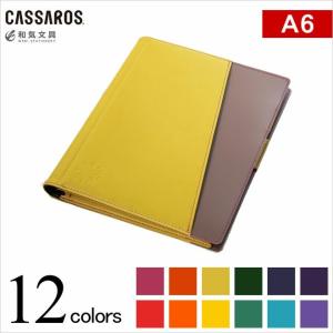 名入れ 無料 CASSAROS キャサロス ファイルノートカバー A6｜bunguya