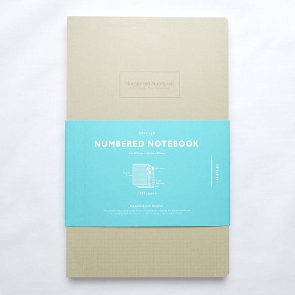 ドローイングダイアリー  ドローイングプラス  Drawing Plus ナンバードノートブック A...