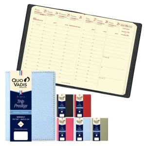 手帳 2023年 クオバディス QUOVADIS 週間 バーチカル9×12.5cm トリップ プレステージ クラブ