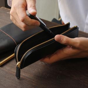 名入れ 無料 和気文具オリジナル ヌメ革 L字...の詳細画像4