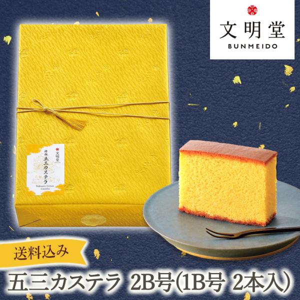 公式 文明堂 特撰 五三カステラ 2B号(1B号 2本入) 計20切入 紙箱 カステラ かすてら 和...