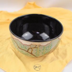 茶道具 抹茶茶碗 志野茶碗 銘卯の花垣写し 田中源彦作 菊泉窯 茶道