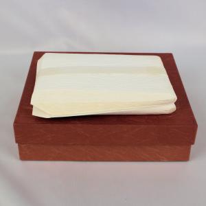 茶道具 炭道具 紙釜敷き 白色又は紅白 奥村吉兵衛作 千家十職 表具師