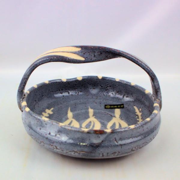 茶道具　菓子鉢　「美濃焼　菓子鉢」五代小三郎作　桔梗屋釜　共箱付　未使用品