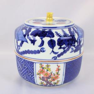 水指 灰釉 桶側瓔珞文 中村良二作 桶側 茶道具 茶道 茶の湯 吉祥文様