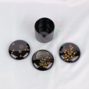 茶道具 棗 「四季七宝 大棗」蒔絵師 一瓢斉作 裏千家15世家元鵬雲斎