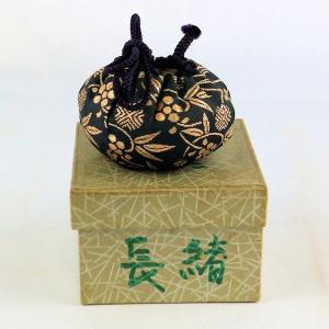 茶道具 茶入 「瀬戸 茶入」 加藤弥右衛門造 仕覆「段織花兎」 共箱付