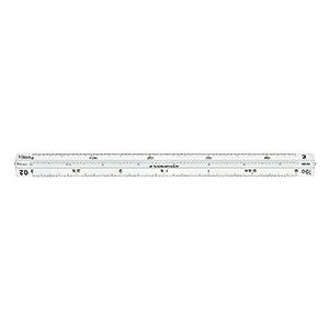 ステッドラー　987-15-13　三角スケール　高精度オールアルミ製　ポケット型　建築士用　15cm