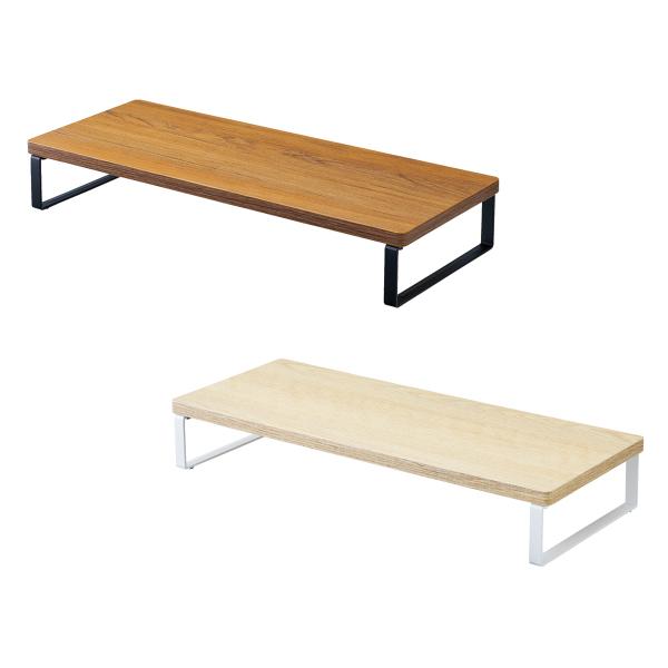 LIHITLAB.　A-8002　机上台　幅500mm　ロータイプ　MDF　スリム