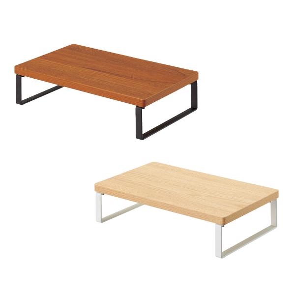 LIHITLAB.　A-8004　机上台　幅340mm　ロータイプ　MDF　スリム