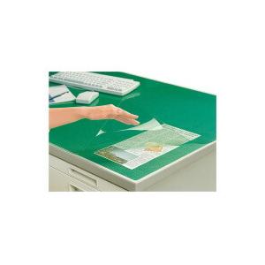 コクヨ　マ-1216NG　デスクマット軟質(エコノミータイプ)　透明グリーン　下敷き付き　1047×...