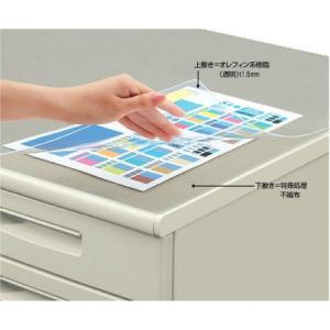 コクヨ　マ-1807M　デスクマット軟質(オレフィン・透明)　下敷き付き　987×687