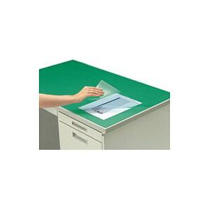 コクヨ　マ-200　デスクマット軟質(塩ビ製)　透明グリーン　下敷き付き　600×450