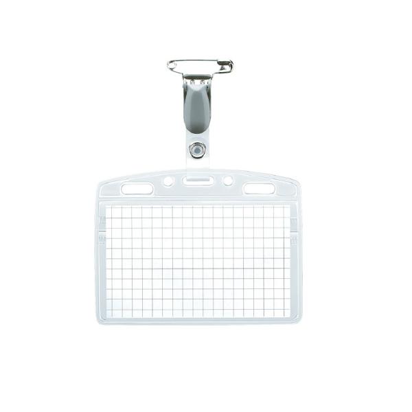 コクヨ　ナフ-160N　タッグ名札　安全ピン　クリップ両用型　名刺サイズ用