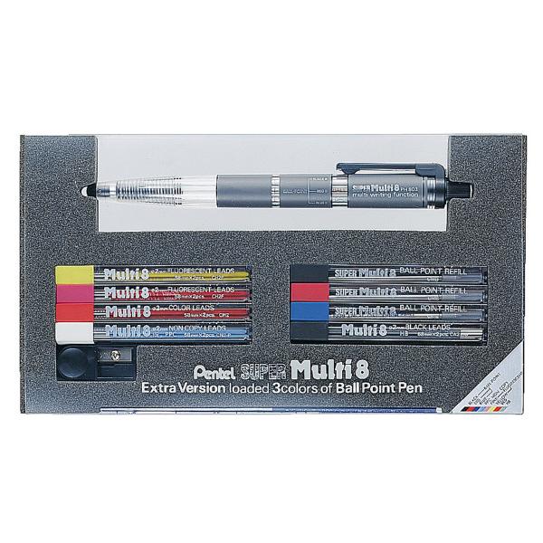 ぺんてる　PH803ST　スーパーマルチ8セット＜SUPER Multi8＞　ホルダーシャープペンシ...