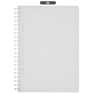 コクヨ　ス-SV548WT-T　ソフトリングノート　クリア　方眼ドット罫　B6　80枚　カットオフ