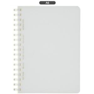 コクヨ　ス-SV558WT-T　コクヨ　ソフトリングノート　クリア　方眼ドット罫　A6　80枚　カッ...