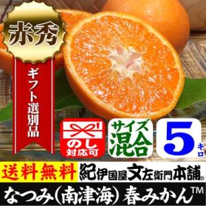 【順次出荷】紀州和歌山有田みかんの里から・なつみ（南津海）みかん　 （特選品５kg）ギフト用　最高級...