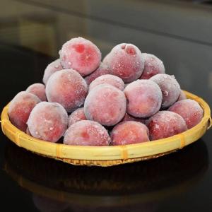 冷凍青梅(生梅)品種　露茜（つゆあかね）１キロ　紀州和歌山産　梅酒、梅シロップ専用・クール冷凍便