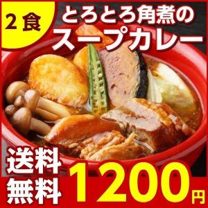 （送料無料）北海道 極旨スパイシースープカレー2食.(とろとろ豚角煮). レトルトカレー ご当地 グルメ 仕送り 札幌（copy1） お取り寄せ  セール【B】