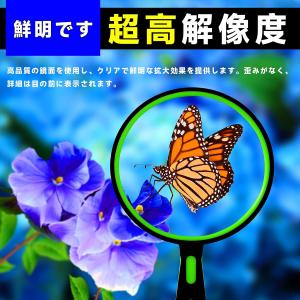 拡大鏡 ルーペ 手持ち 高倍率 おしゃれ 携帯...の詳細画像1
