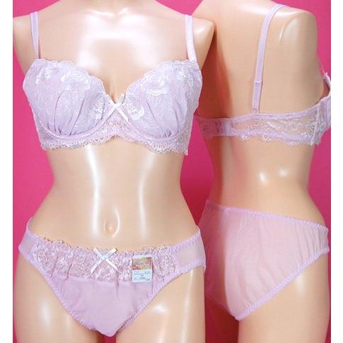 【Princess Labo】バラ刺繍シフォンブラとショーツのセット